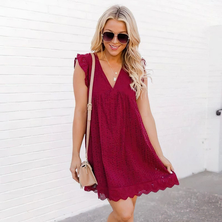 Jayda™ - Lightweight Cotton Holiday Dress