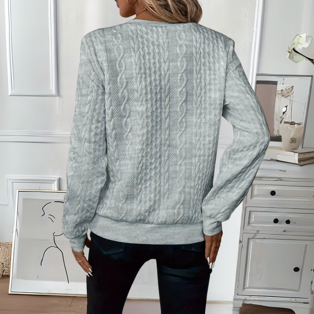 Karoline™ – Elegant And Comfortable Zip-Up Sweater