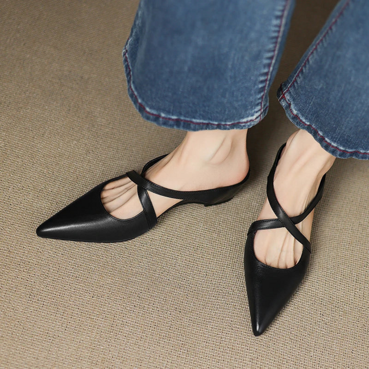 Aluna™ - Genuine Leather Mules