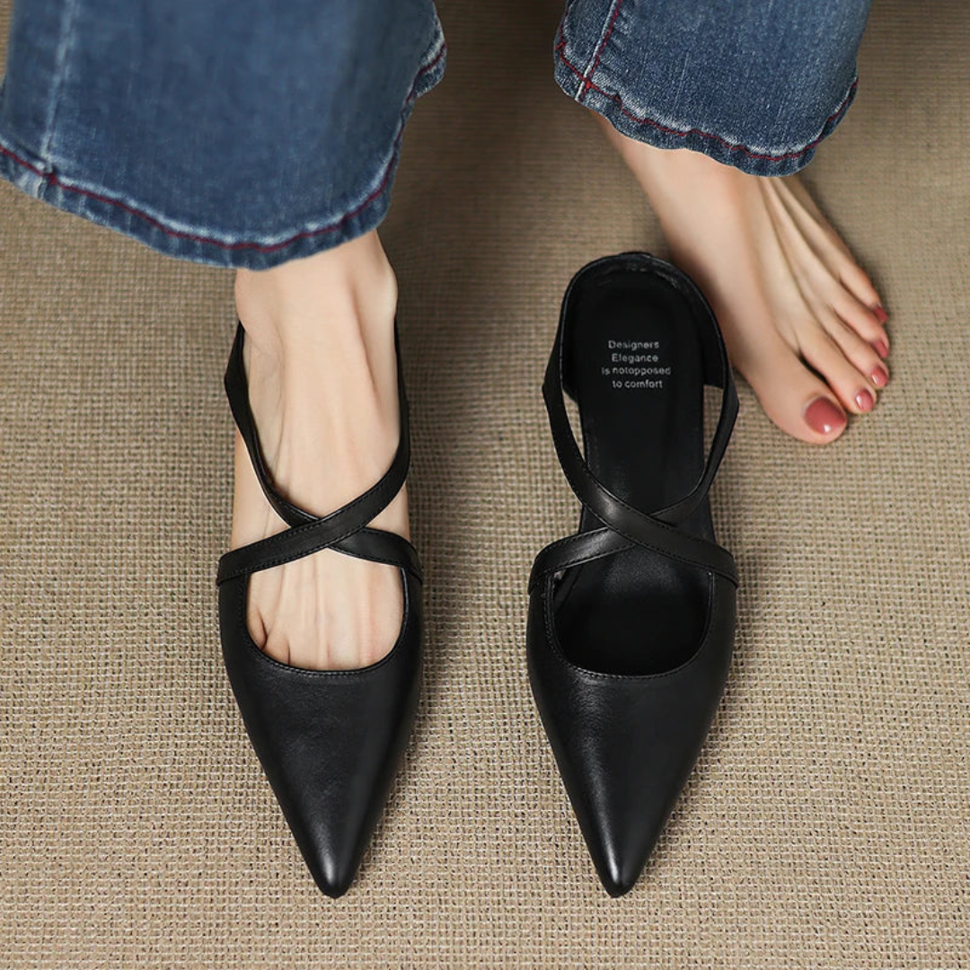 Aluna™ - Genuine Leather Mules