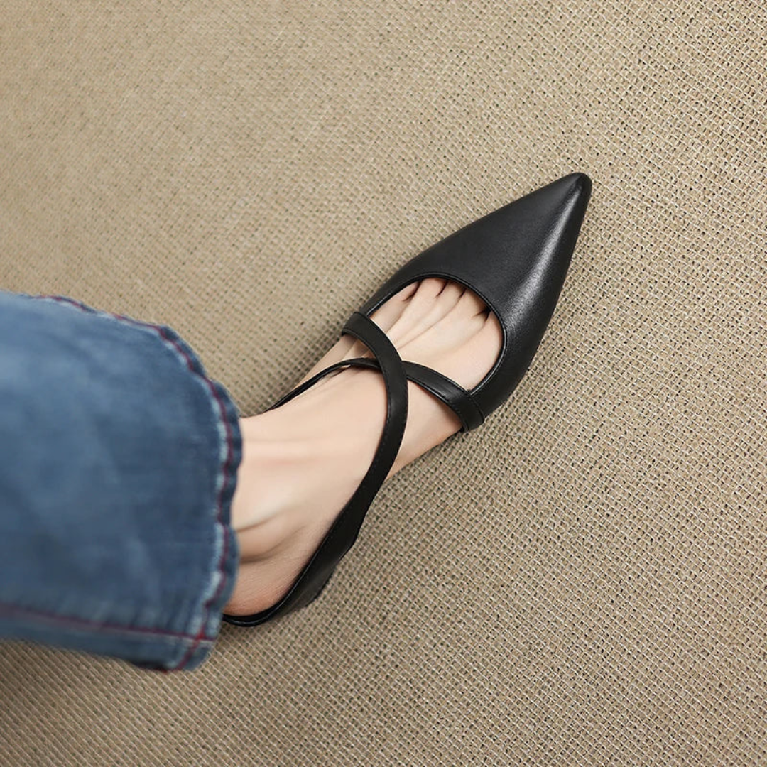 Aluna™ - Genuine Leather Mules