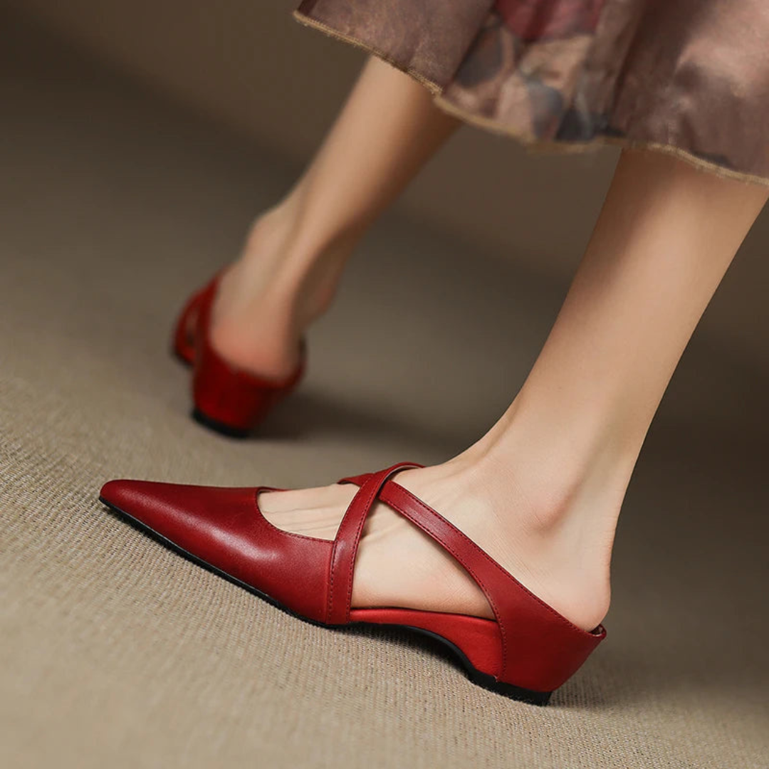 Aluna™ - Genuine Leather Mules