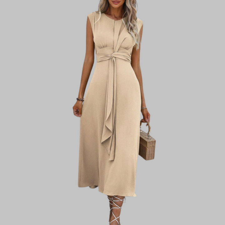 REESE™ – Elegant Sleeveless Round Neck Maxi Dress