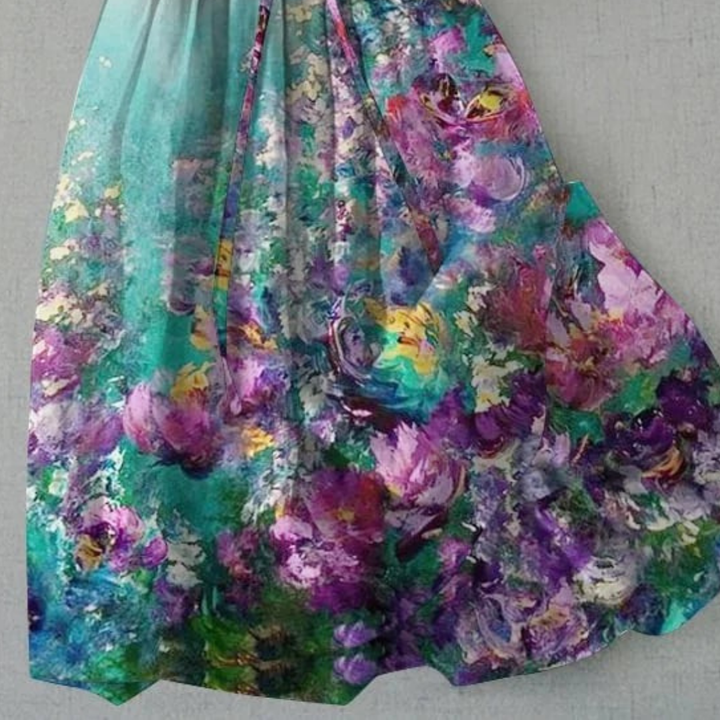 Tessa™ – Floral Dress with Waist Ties for Women