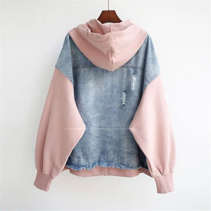 Vivian™ - Denim Hoodie Jacket for Effortless Street Style