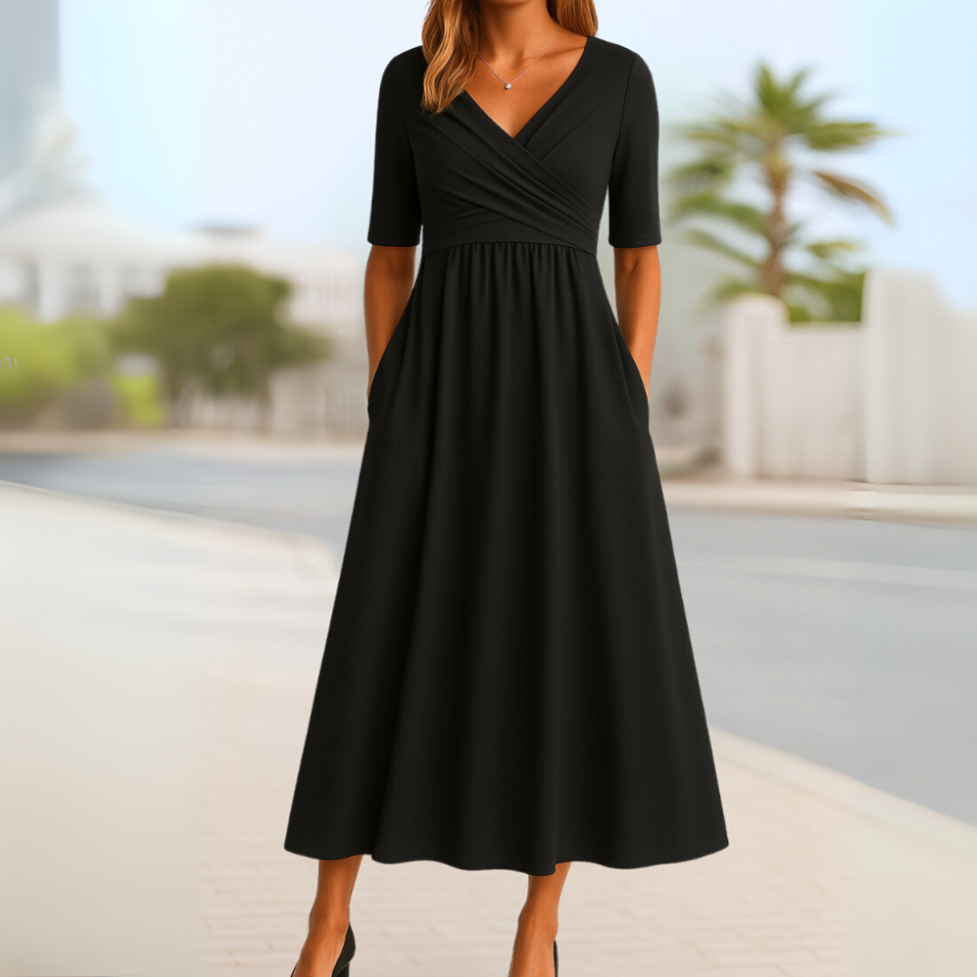 Monica™ | Stylish Crossover Dress