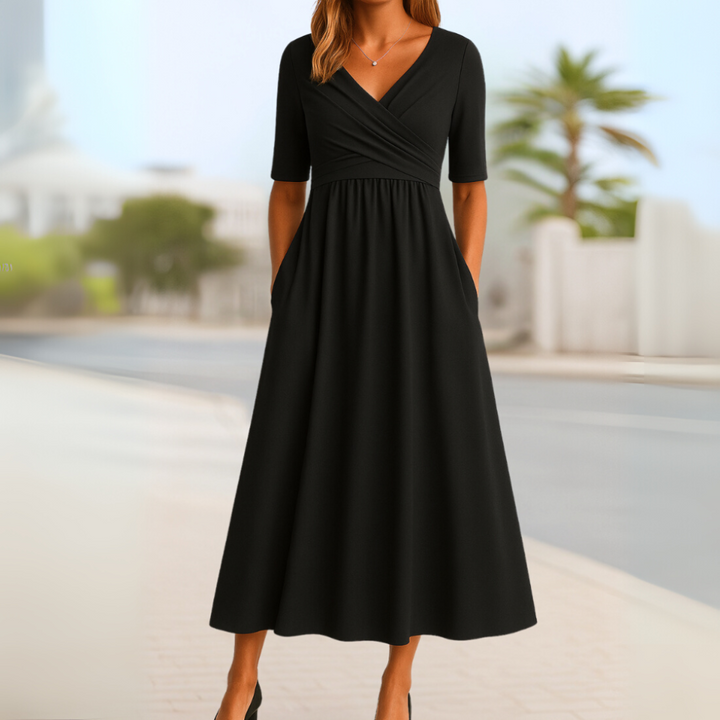 Monica™ | Stylish Crossover Dress