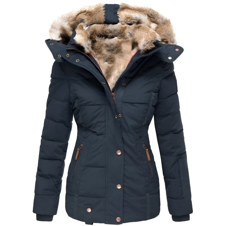 Annamarie™ – Puffer Jacket with Hood and Slim Fit Design
