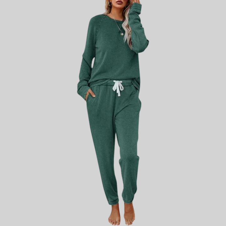 JOCELYN™ – Casual Long Sleeve and Sweatpants Set