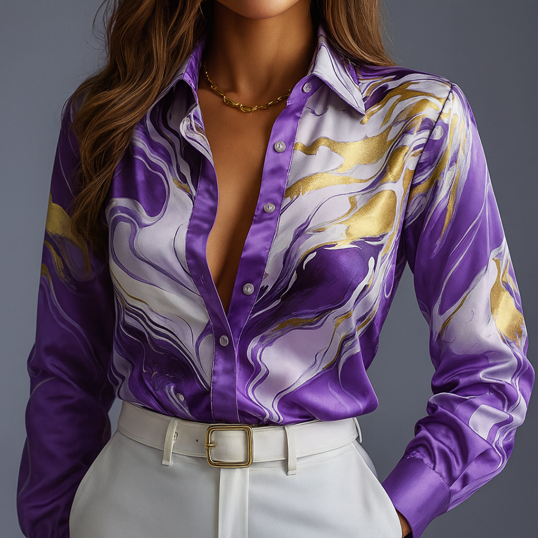 Eloura™ - Satin Flow Shirt