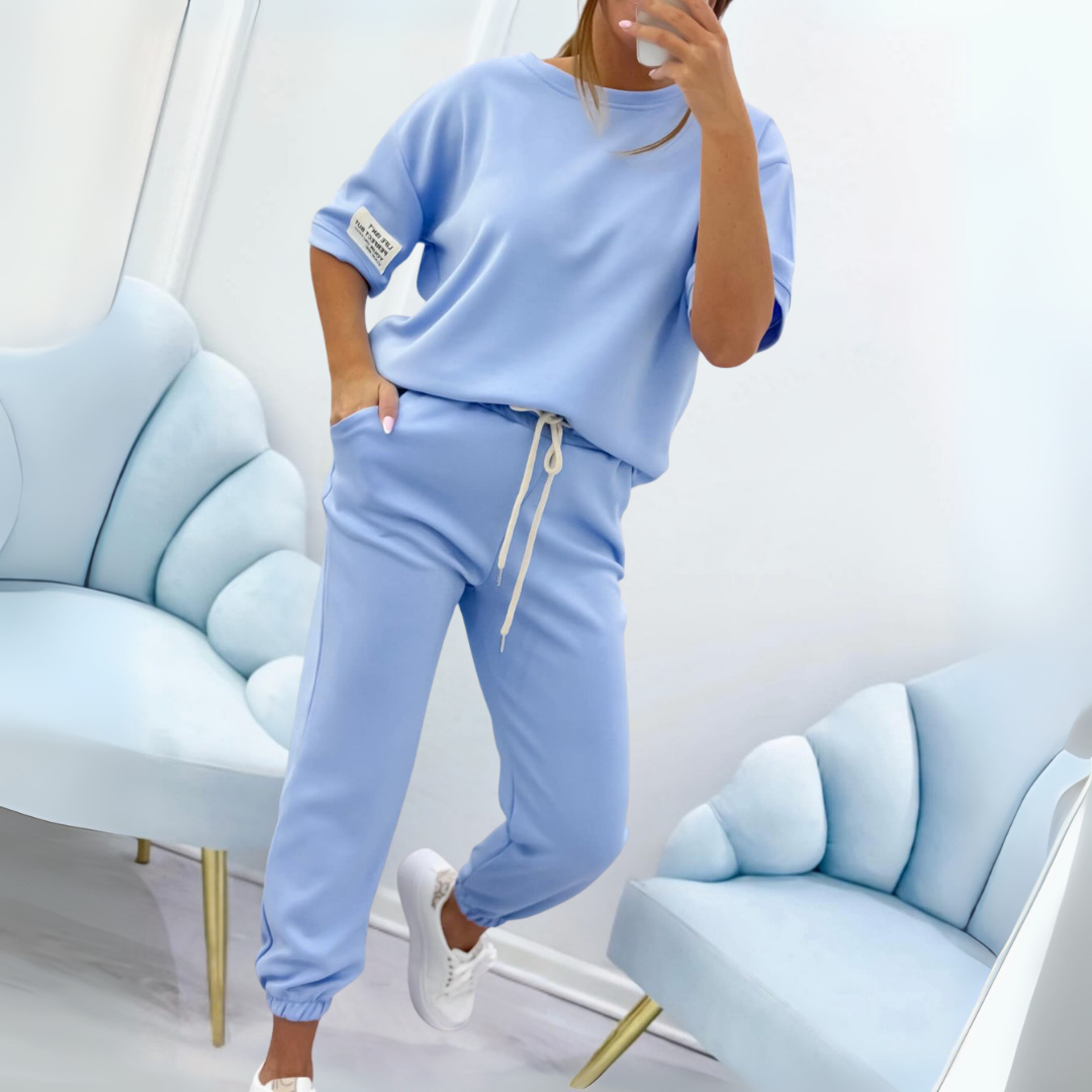 Norma™ - Short Sleeve Lounge Set for Everyday Comfort