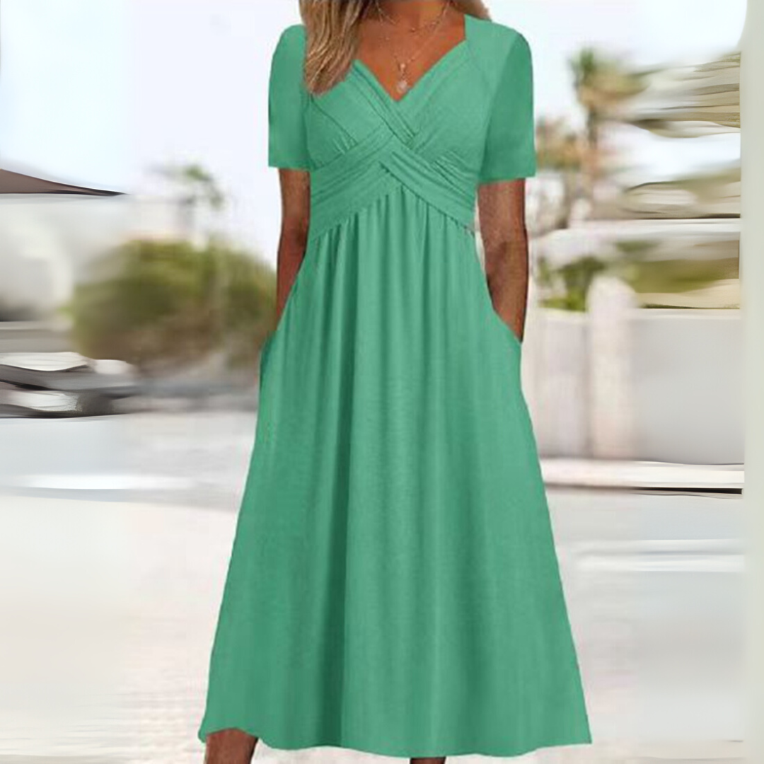 Monica™ | Stylish Crossover Dress