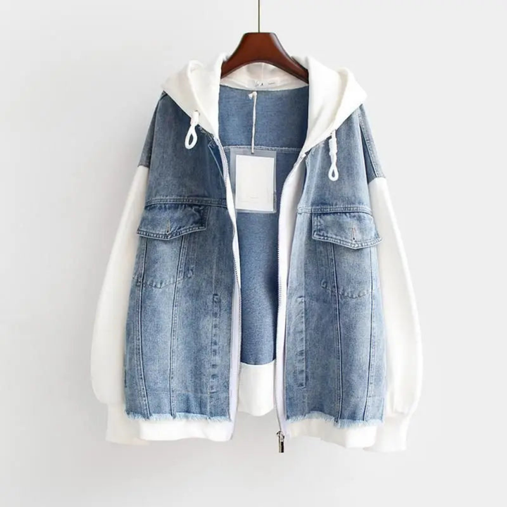 Vivian™ - Denim Hoodie Jacket for Effortless Street Style