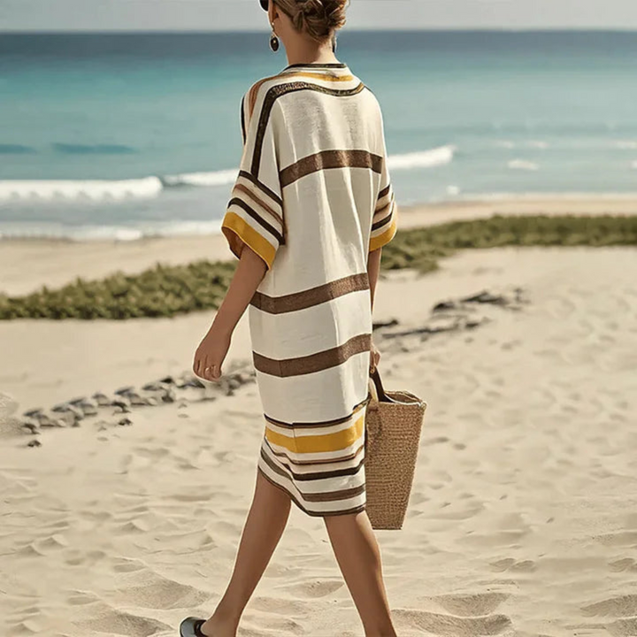 Enrica™ | Flowing Striped Dress