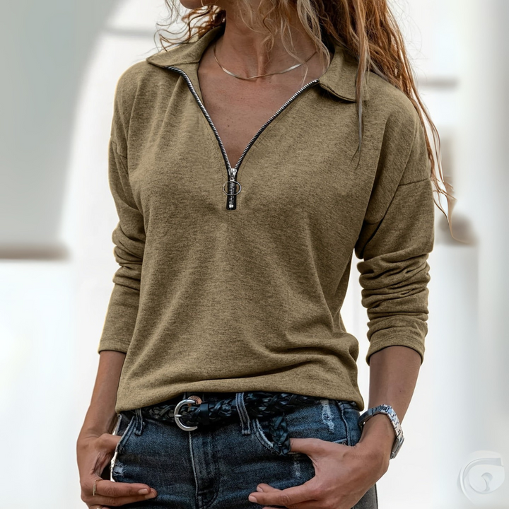 Sheena™ - Chic Long-Sleeved Top