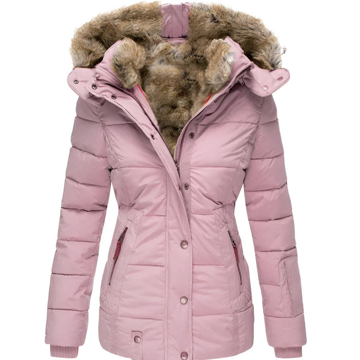 Annamarie™ – Puffer Jacket with Hood and Slim Fit Design