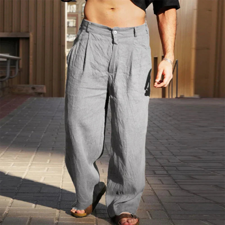 James™ - Wide-Leg Linen Trousers