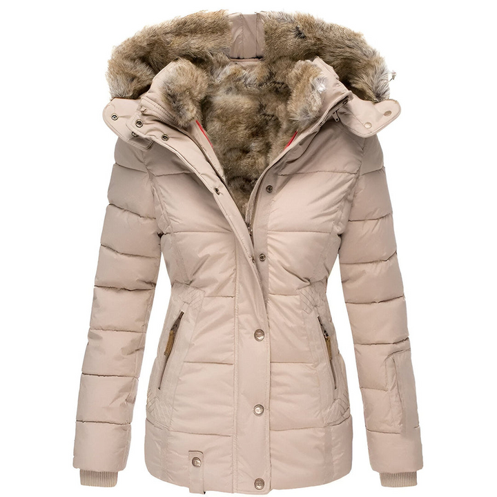Annamarie™ – Puffer Jacket with Hood and Slim Fit Design