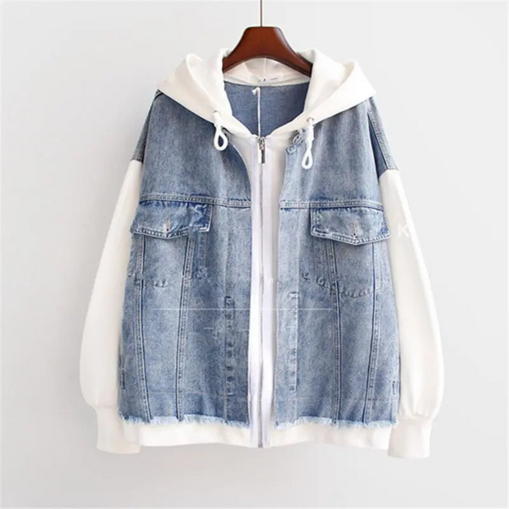 Vivian™ - Denim Hoodie Jacket for Effortless Street Style