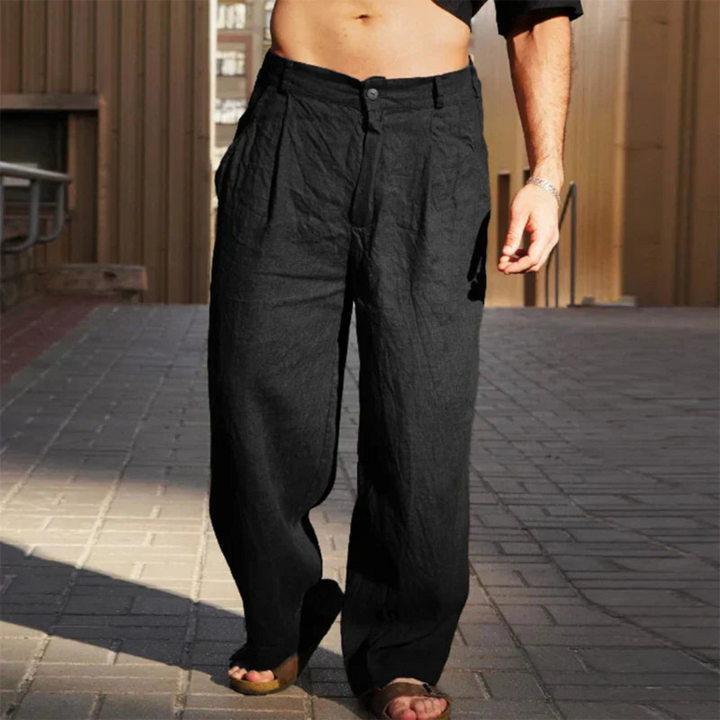 James™ - Wide-Leg Linen Trousers