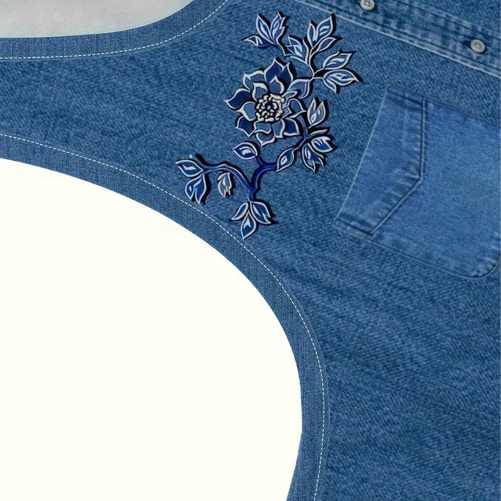 Sleeveless Denim-Look Dress™ - Casual Everyday Style