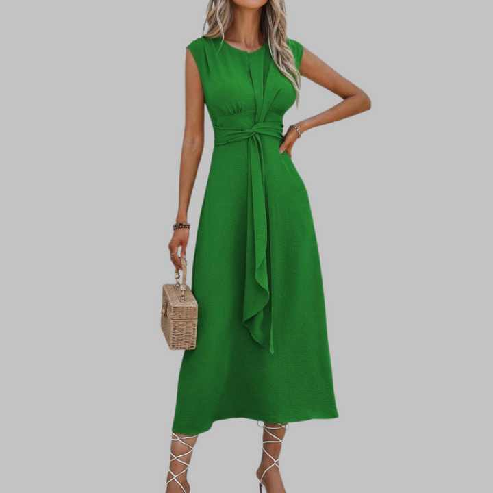 REESE™ – Elegant Sleeveless Round Neck Maxi Dress