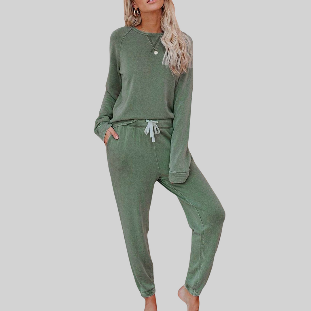 JOCELYN™ – Casual Long Sleeve and Sweatpants Set