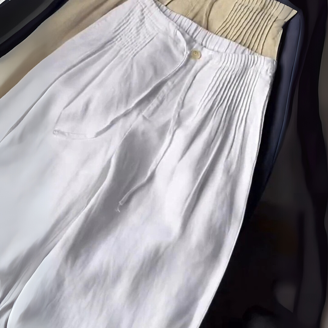 Camille™ - Wide-leg Pants in Cotton and Linen Blend