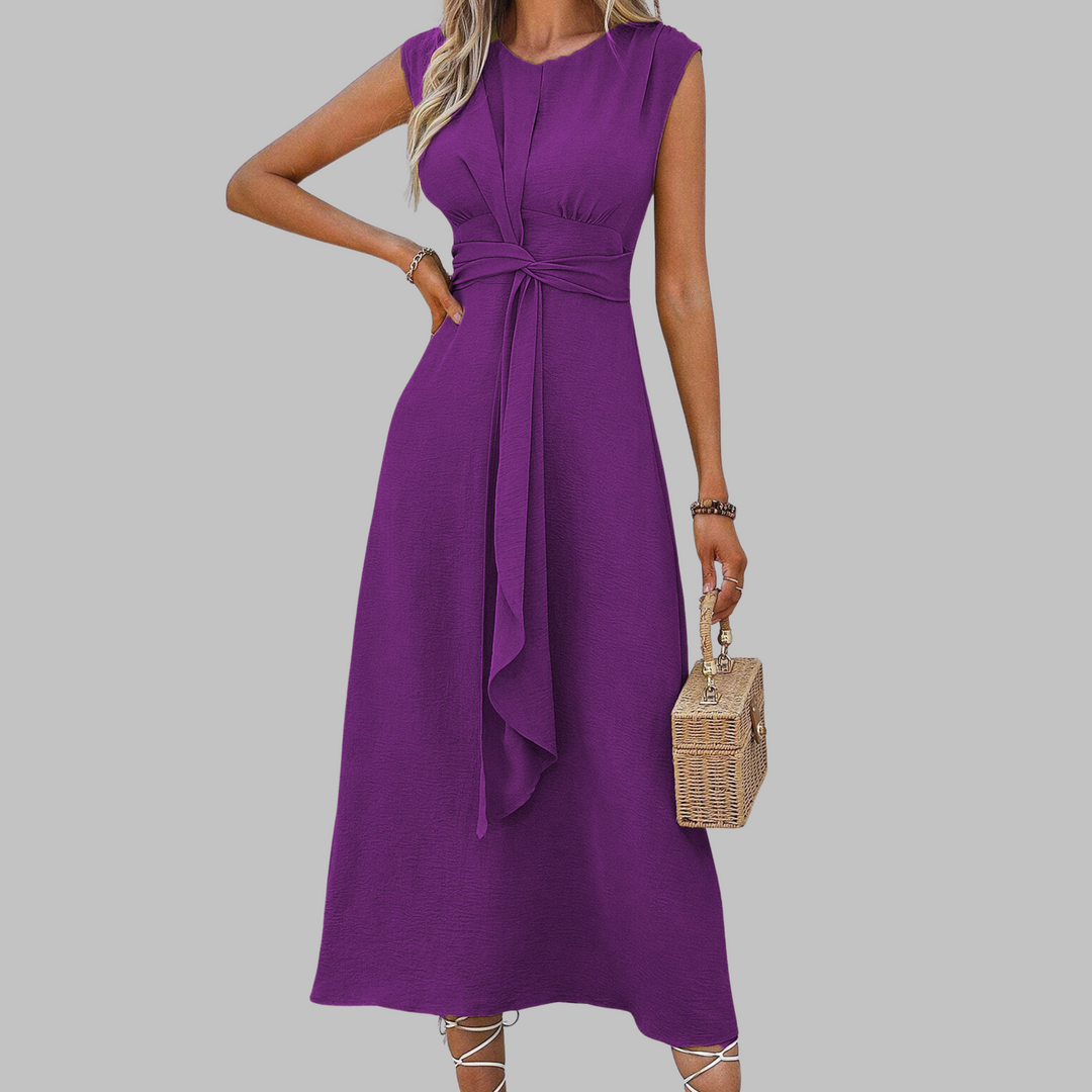 REESE™ – Elegant Sleeveless Round Neck Maxi Dress