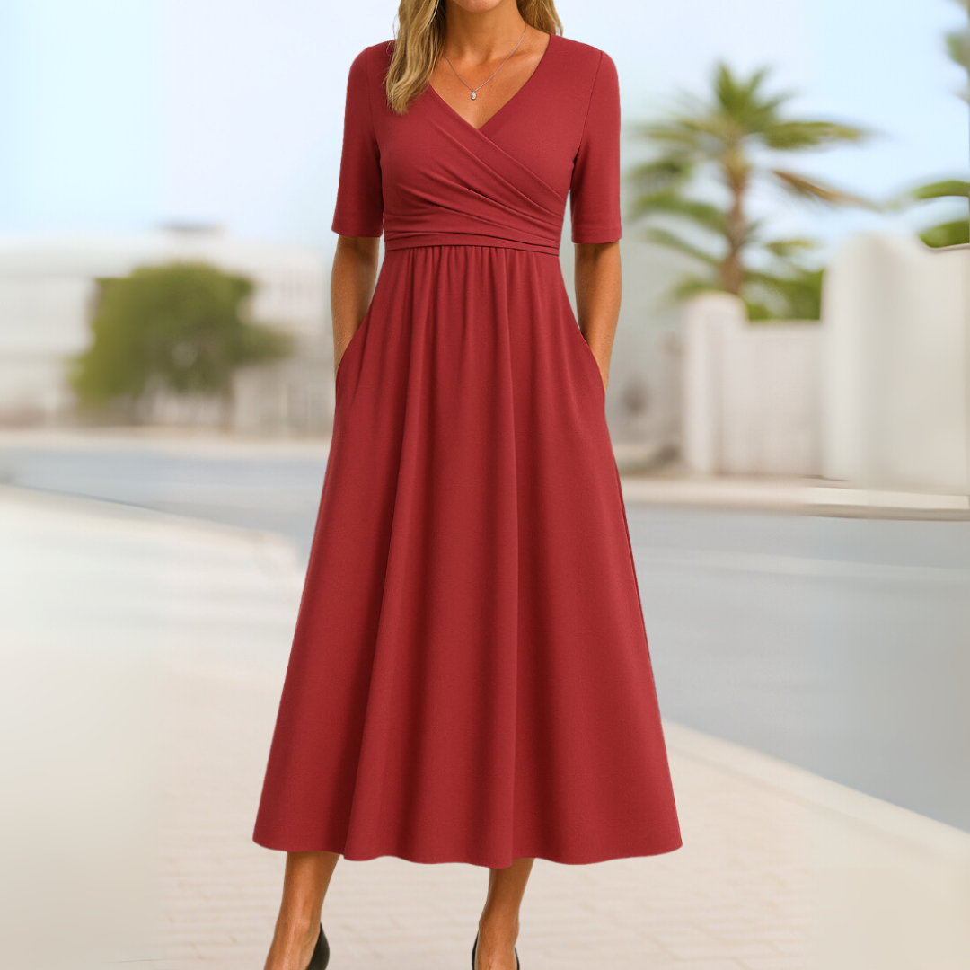 Monica™ | Stylish Crossover Dress