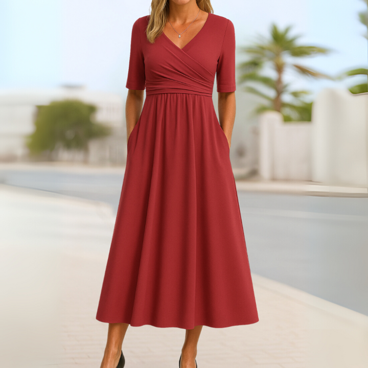 Monica™ | Stylish Crossover Dress