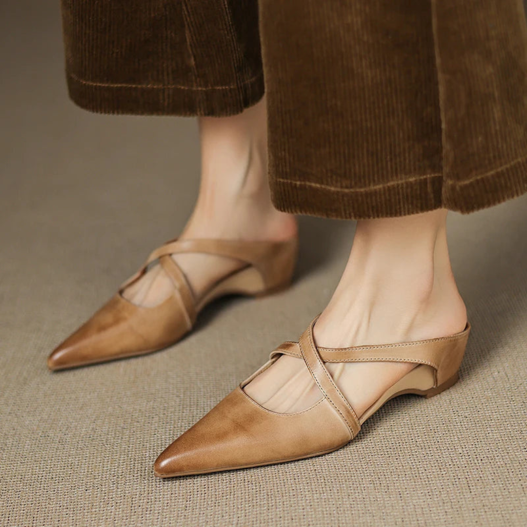 Aluna™ - Genuine Leather Mules