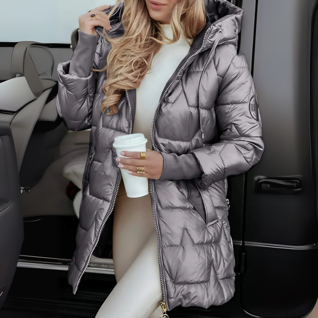 Nolwen™ - Elegant Winter Coat with Hood and Padding