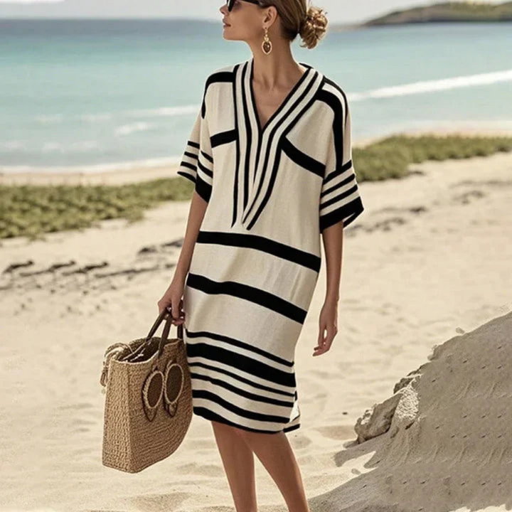 Enrica™ | Flowing Striped Dress