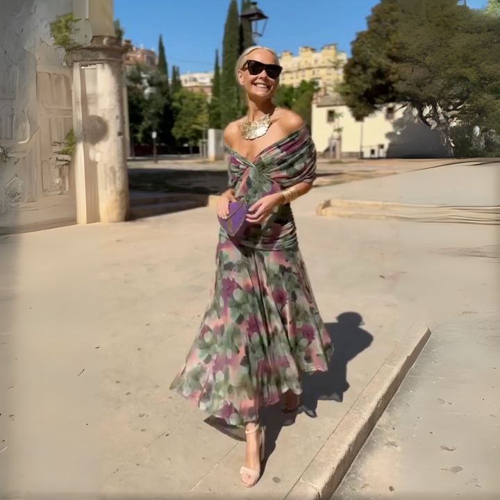 Eloria™ - Elegant Women's Romantic Long Floral Dress