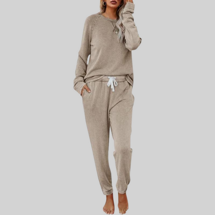 JOCELYN™ – Casual Long Sleeve and Sweatpants Set