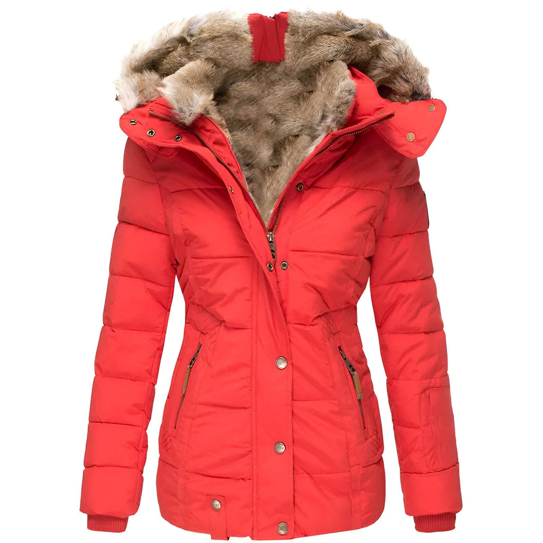 Annamarie™ – Puffer Jacket with Hood and Slim Fit Design