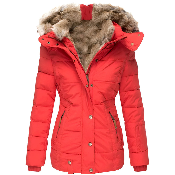 Annamarie™ – Puffer Jacket with Hood and Slim Fit Design