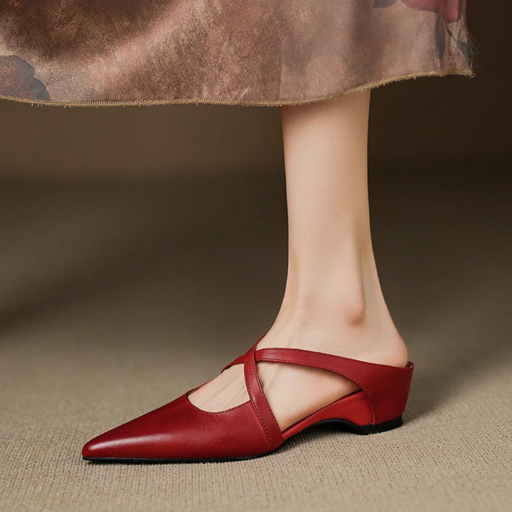 Aluna™ - Genuine Leather Mules