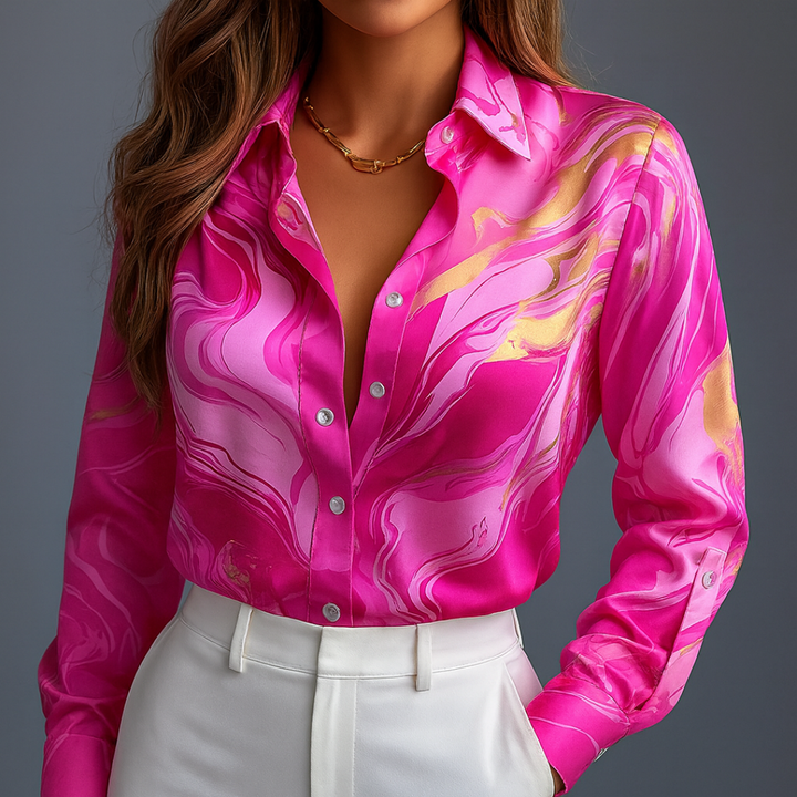 Eloura™ - Satin Flow Shirt
