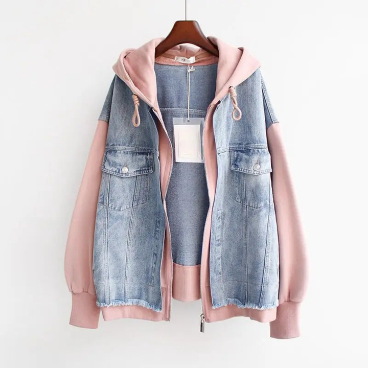 Vivian™ - Denim Hoodie Jacket for Effortless Street Style