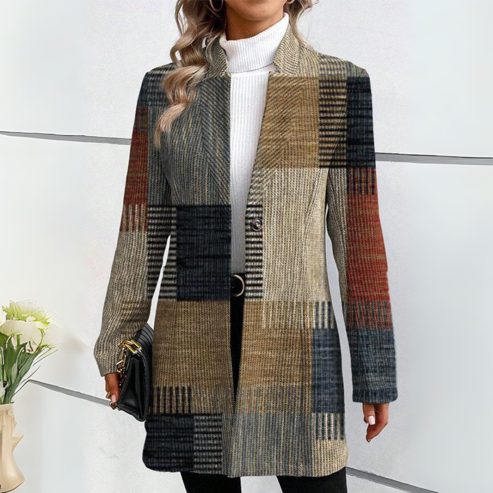 Lina™ - Elegant Blazer With Pattern