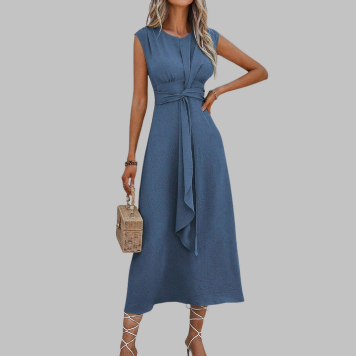 REESE™ – Elegant Sleeveless Round Neck Maxi Dress