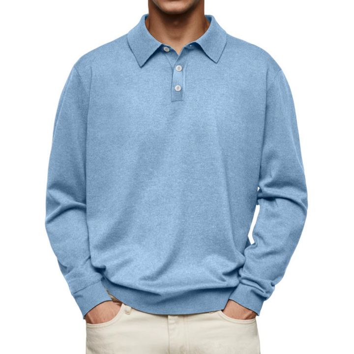 Aiden™ - Refined Long Sleeve Polo