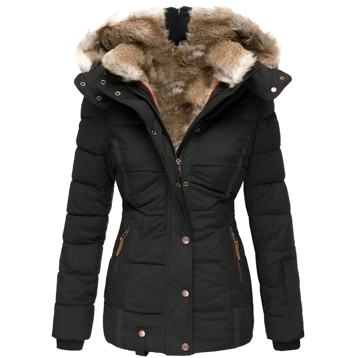 Annamarie™ – Puffer Jacket with Hood and Slim Fit Design