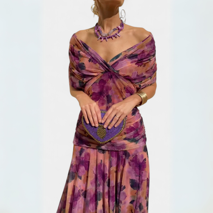 Eloria™ - Elegant Women's Romantic Long Floral Dress